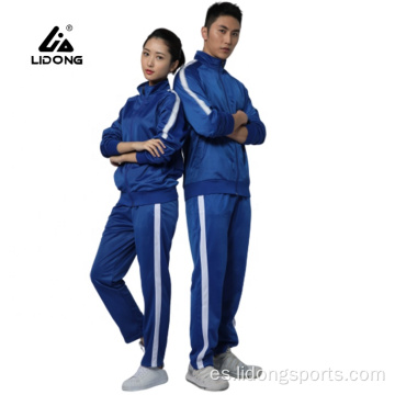 Lidong Nuevo diseño trajes de pista deportiva en blanco